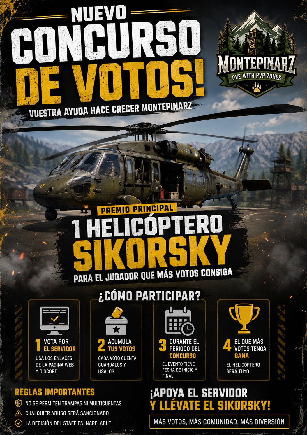 Recompensas por votar